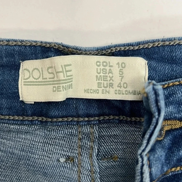 Colombian Jeans High Waisted Button fly Skinny Stretch Denim Women’s Size 5 - Picture 5 of 5